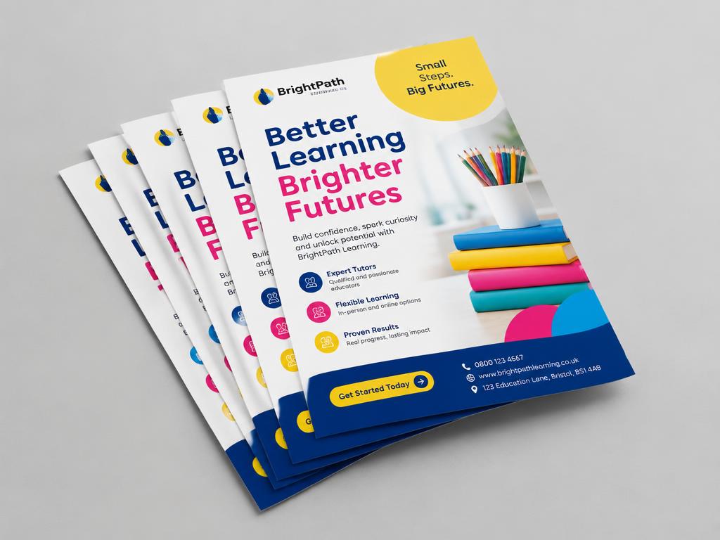 Flyers — printed product sample