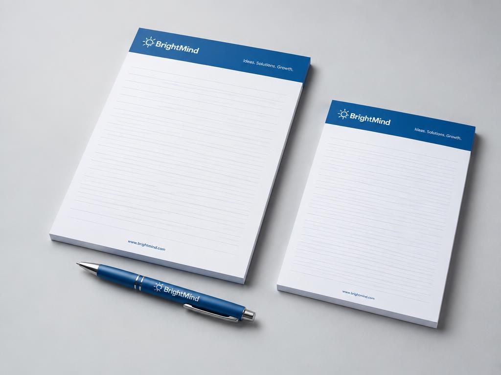 Notepads — printed product sample