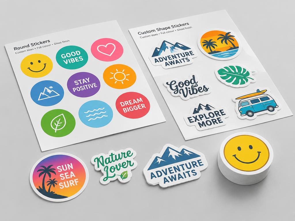 Stickers & Labels — printed product sample