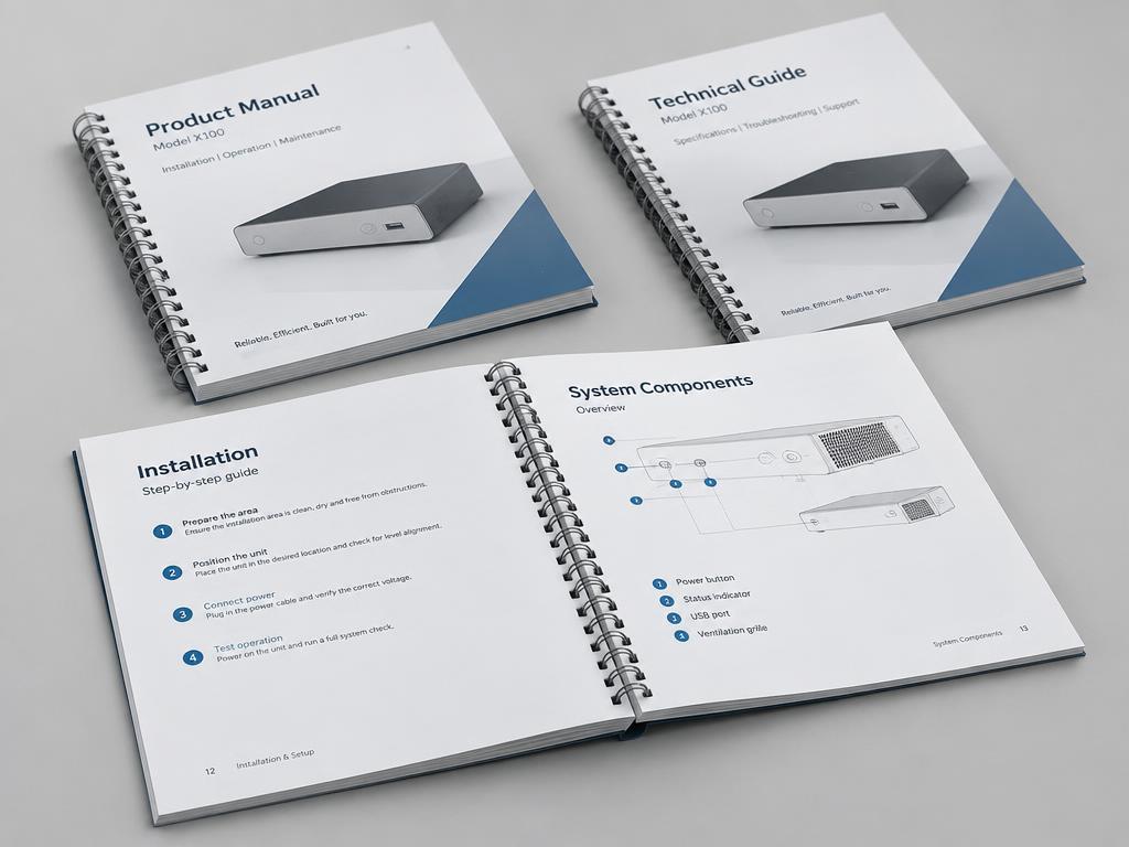 Wire Bound Books — printed product sample